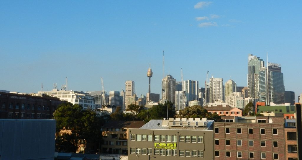 View from APRA/Australian Music Centre Sydney